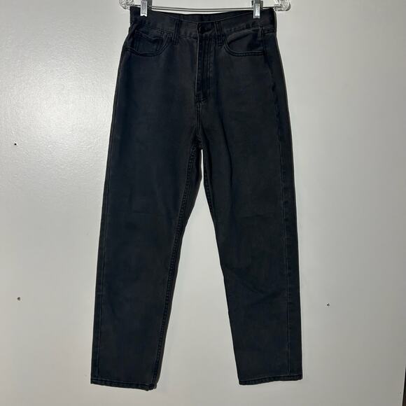 “UNIF” Taper Ankle Ash Black Straight Leg Denim Casual Jeans Women’s Size 27 - Picture 1 of 8